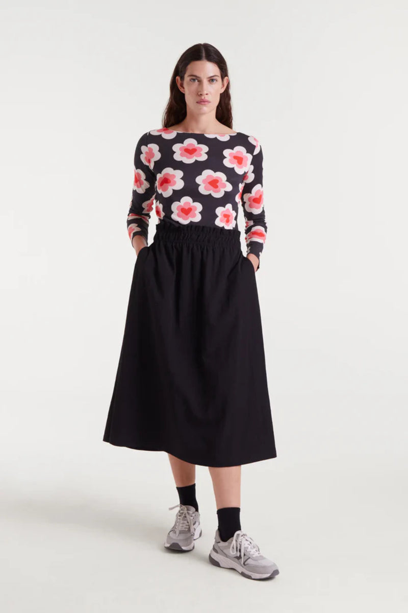 Rok midi zwart
