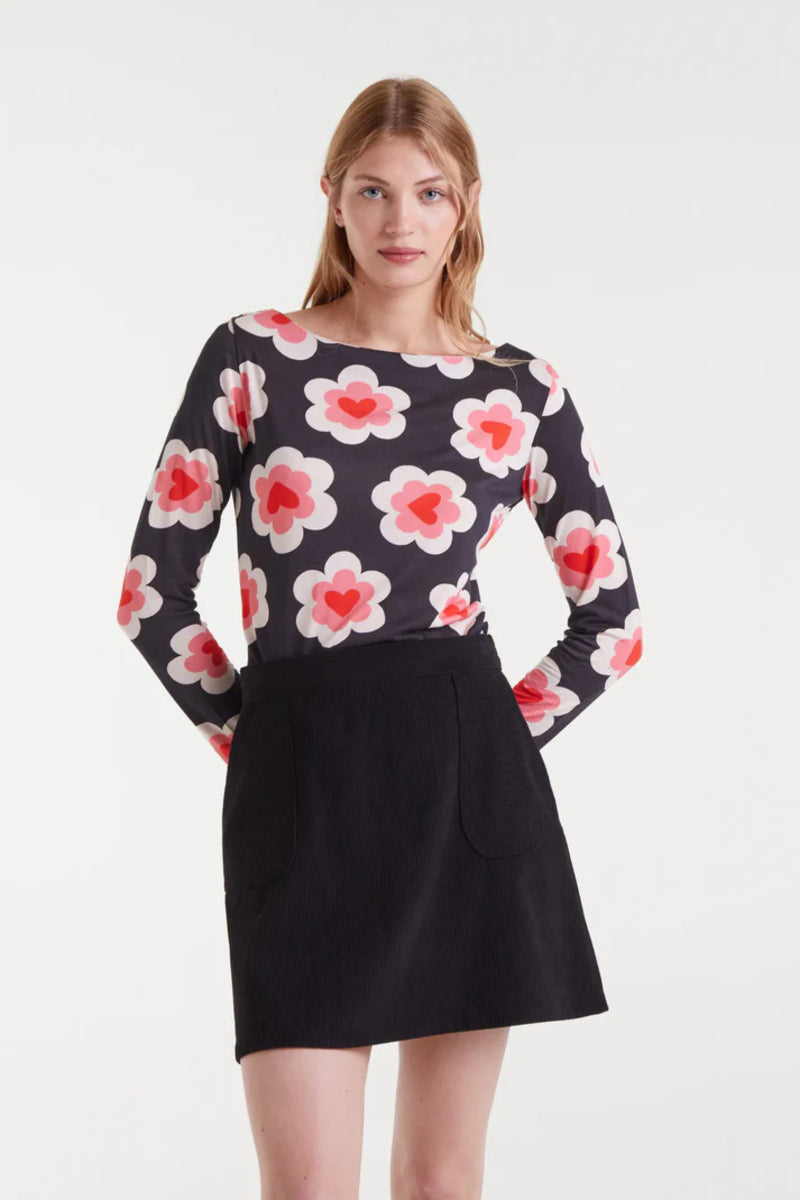 Longsleeve heart/flower