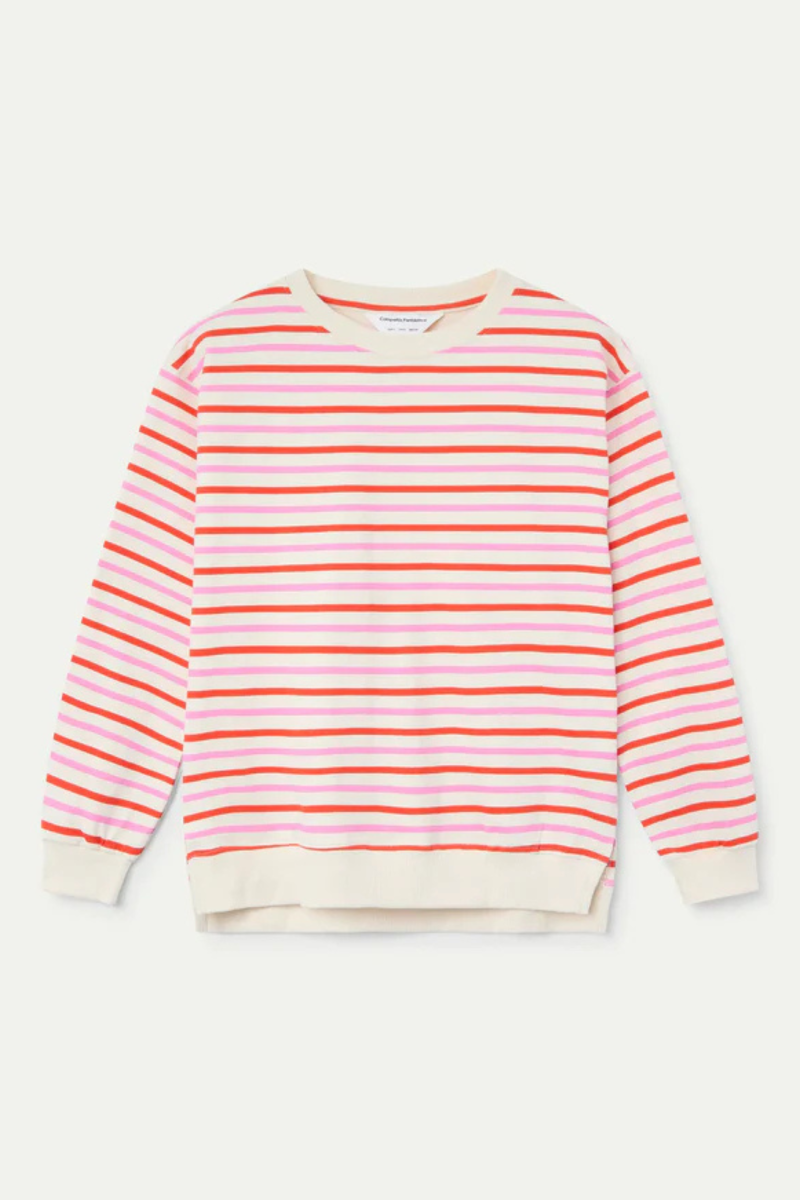 Sweater pink/orange stripes