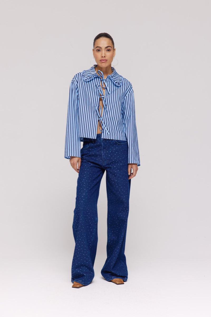 Blouse James - blue stripe