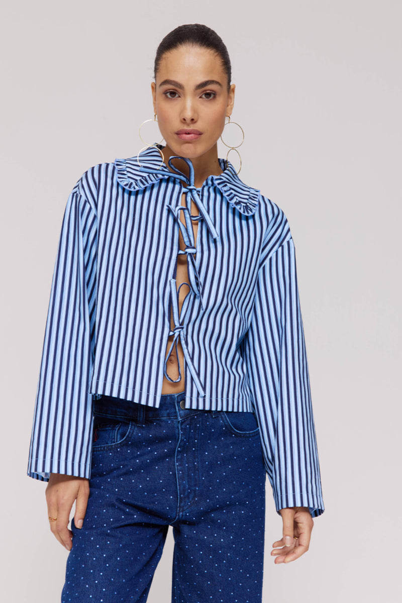Blouse James - blue stripe