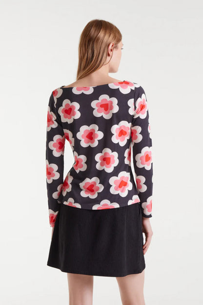 Longsleeve heart/flower