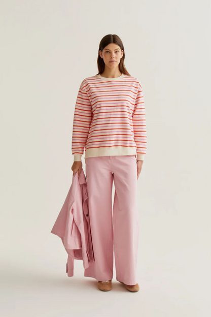 Sweater pink/orange stripes