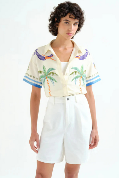 Blouse palm tree