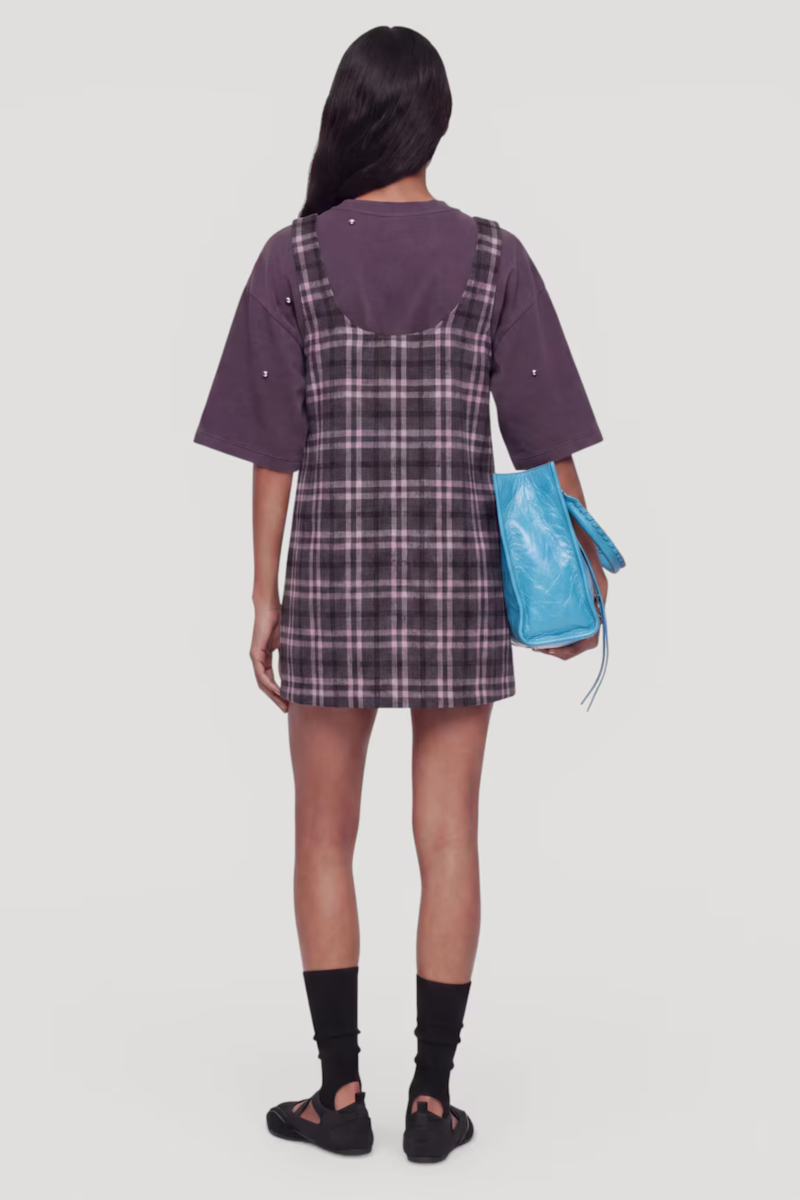 Jurk Ezra - pink & grey
