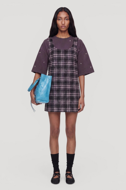 Jurk Ezra - pink & grey