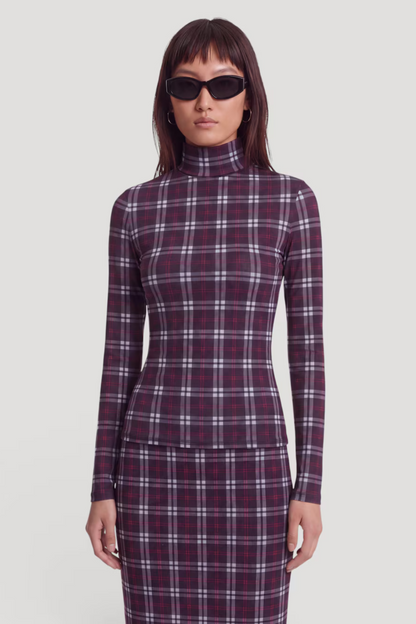Longsleeve Fiore - cherry/plum