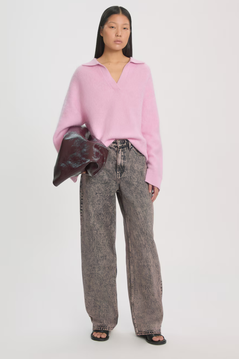 Broek Theodora -pink wash