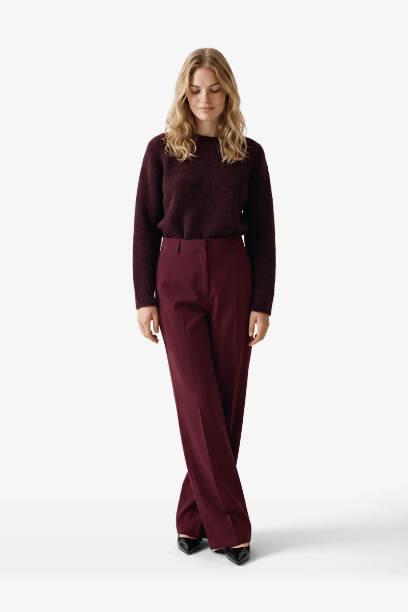 Broek Moore pleated - port royal