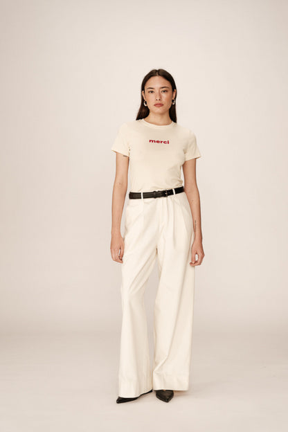 T-shirt Papa - beige