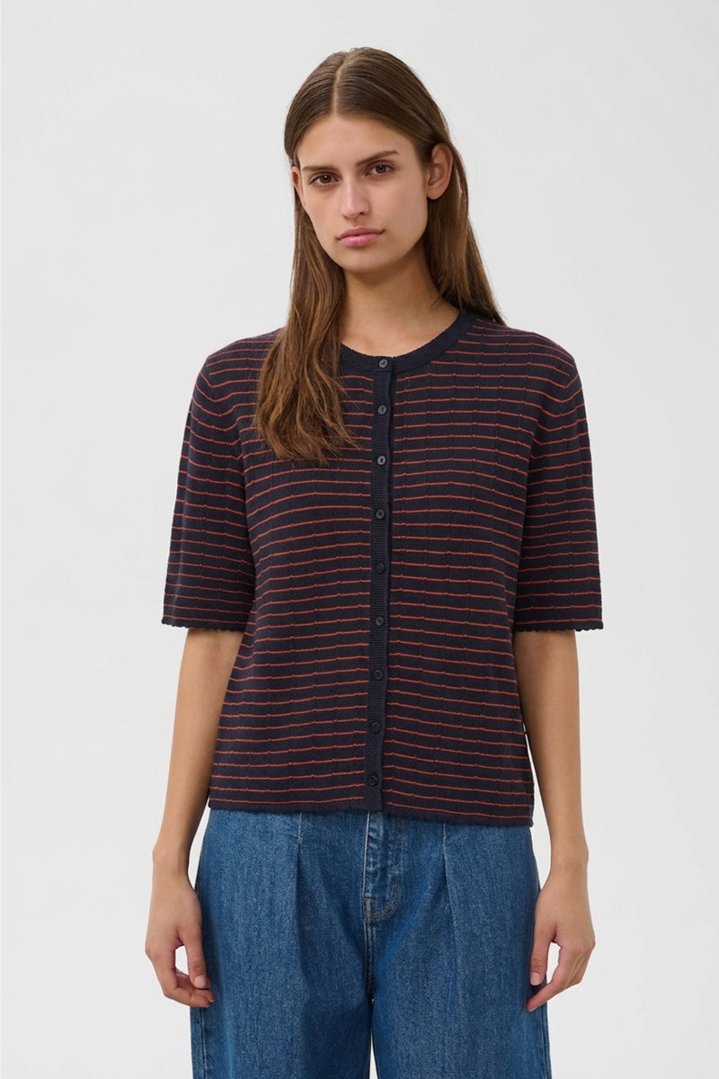 Cardigan SLspina - Navy pumpkin