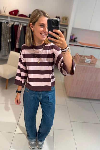 Trui SLspina boxy - pale lila